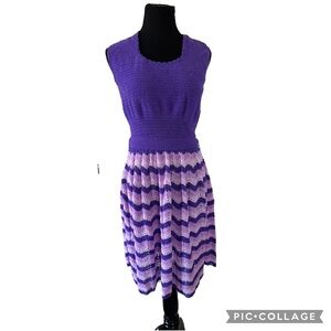 Vintage Purple Midi Dress